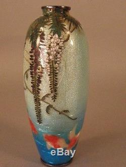 Japanese Cloisonne Vase By Hattori Tadasaburo Circa 1900