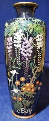 Japanese Cloisonne Vase With Floral Decoration
