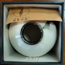 Japanese Cloisonne Vase enamel with koi carp design 7.87 in