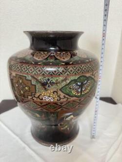 Japanese Cloisonne vase flower antique 11.8 inch tall