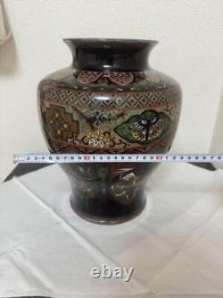 Japanese Cloisonne vase flower antique 11.8 inch tall