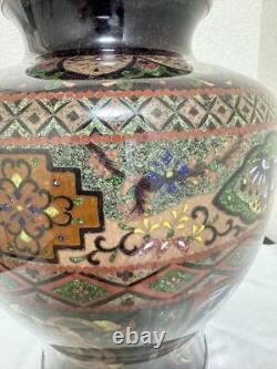 Japanese Cloisonne vase flower antique 11.8 inch tall