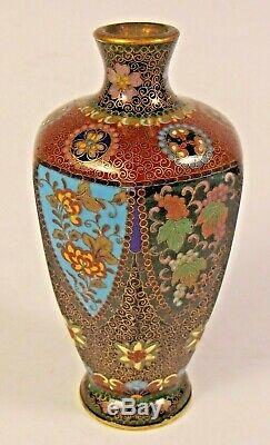Japanese Kyoto Jippo Cloisonne Enamel Vase
