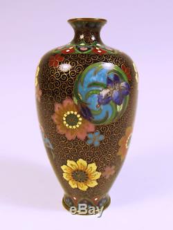 Japanese Meiji Period Cloisonne Enamel Vase