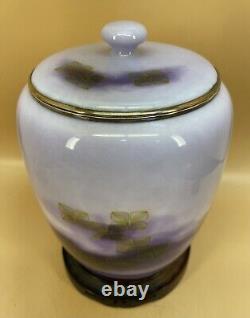 Japanese Meiji Silver Wire & Wireless Cloisonne Jar By Gondo