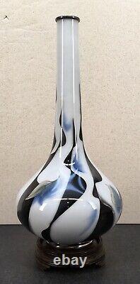 Japanese Meiji Silver Wire & Wireless Cloisonne Vase by Gondo