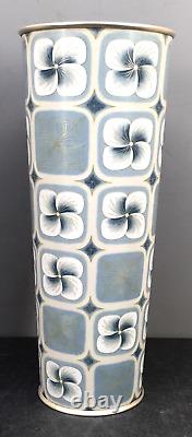 Japanese Meiji Taisho Art Deco Cloisonne Silver Vase By Gonda