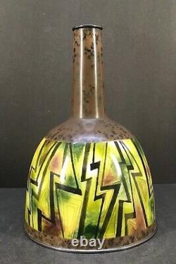 Japanese Meiji Taisho Silver Wire & Wireless Cloisonne Vase by Gonda