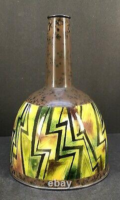 Japanese Meiji Taisho Silver Wire & Wireless Cloisonne Vase by Gonda