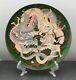 Japanese Meiji Wire & Wireless Cloisonne Charger With Dragons