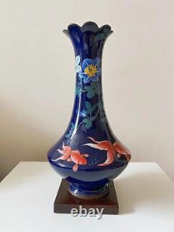 Japanese Meiji cloisonne vase by Gonda Hirosuke