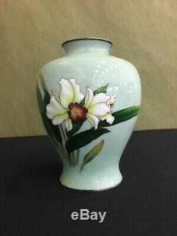 Japanese Moriage Cloisonne vase