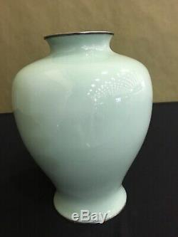 Japanese Moriage Cloisonne vase