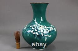 Japanese Vintage Cloisonne Enamel Chrysanthemum Vase