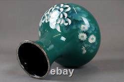 Japanese Vintage Cloisonne Enamel Chrysanthemum Vase