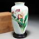 Japanese Vintage Cloisonne Enamel Orchid Vase