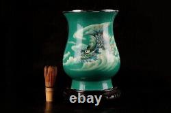 Japanese Vintage Cloisonne Enamel Shachihoko Vase 10