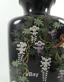 Japanese cloisonne Vase. Hayashi style. Meiji Period