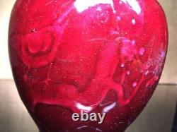 Japanese cloisonne enamel vase Flower Bird Red Height 4.8 inch
