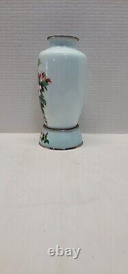 Japanese cloisonne flower vase with base