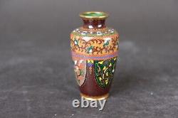 Japanese cloisonne vase 9 cm. 19th century Meiji