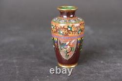 Japanese cloisonne vase 9 cm. 19th century Meiji