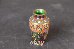 Japanese cloisonne vase 9 cm. 19th century Meiji