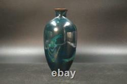 Japanese old cloisonne Carp vase Japan sippou SVB12 withbox