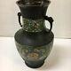 Large 19th Century Japanese Champleve Vase Urn Withchinese Design Rare