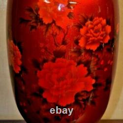 Large 36 Chinese Porcelain Vase Lamp Asian Oriental Cloisonne Japanese
