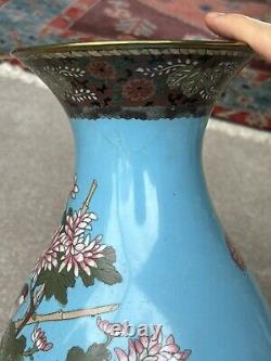 Large Cloisonné Vase Japanese Meiji Era 37x20cm