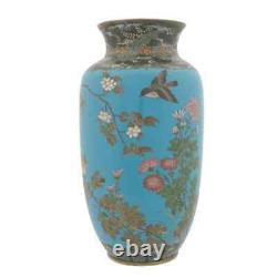 Large High Quality Japanese Meiji Era Enamel Vase