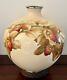 Large Rare Shape Peach Pink Japanese Cloisonne Vase 8.5 Inches Tall