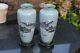Lovely Pair Of Japanese Cloisonne Vases 30 Cm Attributed To Ando Jubei