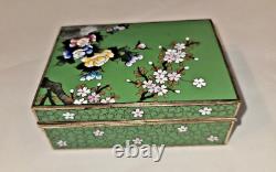 Meiji Period, Japanese Inaba Cloisonne Jewelry Safe