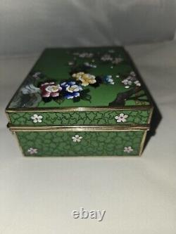 Meiji Period, Japanese Inaba Cloisonne Jewelry Safe