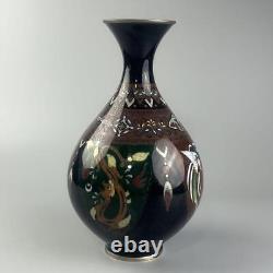 Oriental Pattern Cloisonne vase Pot 11.4 inch tall Japanese