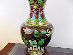 Pair Of 26 Lamps Top Quality Beijing Cloisonne/porcelain Vase Chinese/japanese