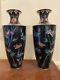 Pair Of Antique Japanese Meiji Cloisonne Vases