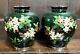 Pair Of Japanese Ginbari Vases Sato Ando Style