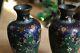 Pair Of Late 19th Century Meiji Period Japanese Cloisonne Vases (1868-1912)