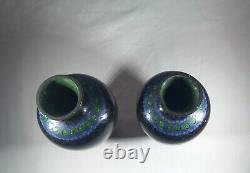 Pair of Lovely Antique 19th Century Japanese Cloisonne Vases