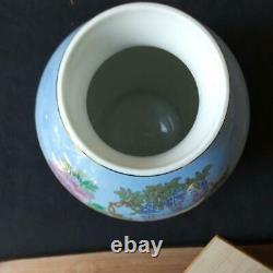 Porcelain Vase Cloisonne ware Pattern 8.6 x 6.4 inch Japanese art work