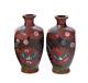 Pr Of Fine Japanese Cloisonne Cabinet Vases