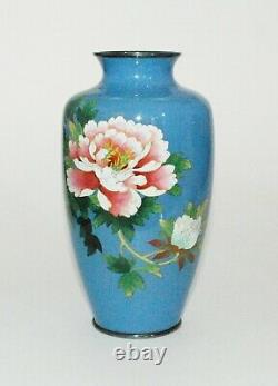 Pristine Japanese Cloisonne Enamel Vase by the Leading Artist Hayashi Kihyoe