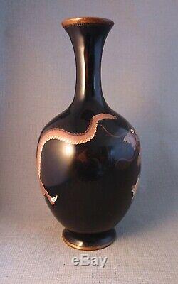 Quality Silver Wire Cloisonne Vase Japanese Meiji period