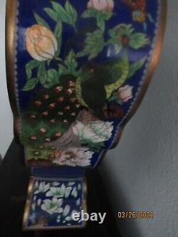 Rare Antique Japanese Meiji Cloisonne Empress Vase Large Bronze