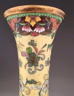 Rare Japanese Antique Cloisonné Vase Meiji Period, 19C