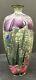 Rare Japanese Meiji Moriage Cloisonne Vase With Floral Decor By Ando