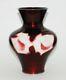 Rare Shaped Japanese Cloisonne Enamel Vase With Roses Ando Workshop Pib